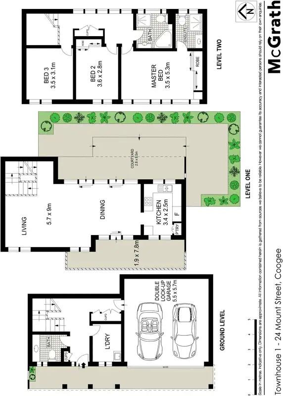 Floorplan of Homely townhouse listing, 1/24 Mount Street, Coogee NSW 2034
