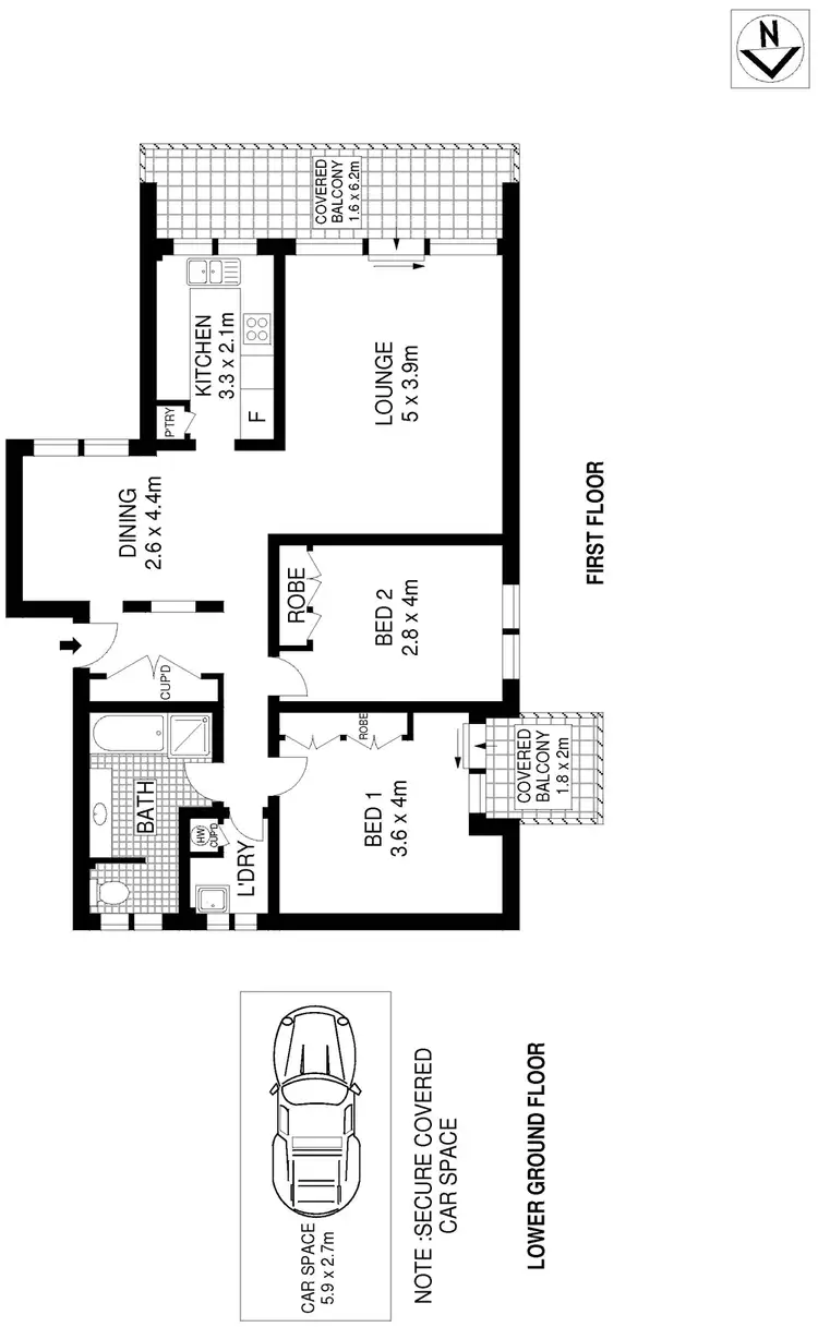 Floorplan of Homely apartment listing, 3/15 Dudley Street, Coogee NSW 2034