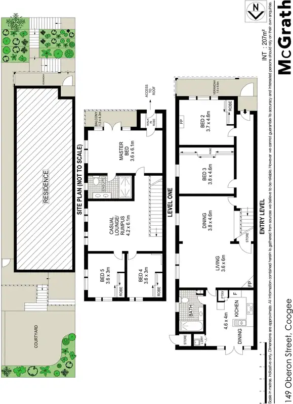 Floorplan of Homely house listing, 149 Oberon Street, Coogee NSW 2034