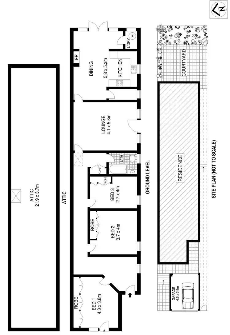 Floorplan of Homely house listing, 73 Brook Street, Coogee NSW 2034