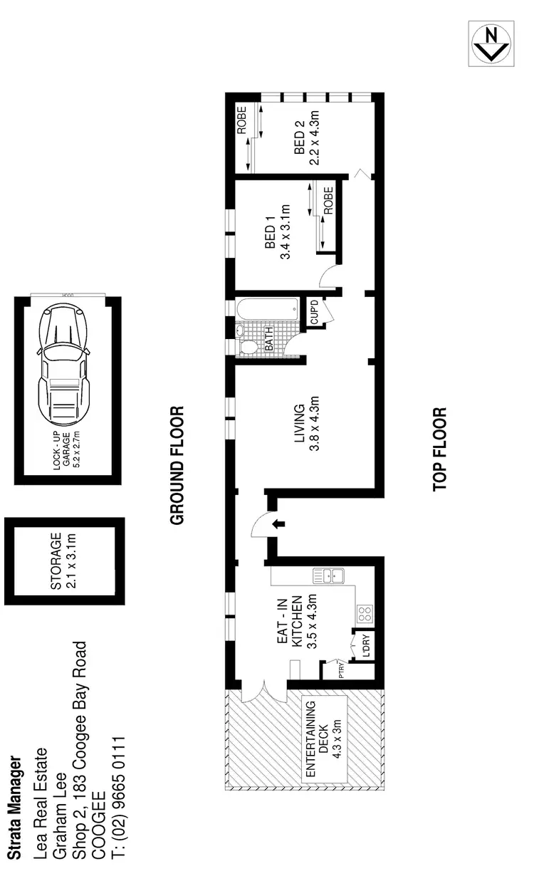 Floorplan of Homely apartment listing, 3/24 Abbott Street, Coogee NSW 2034