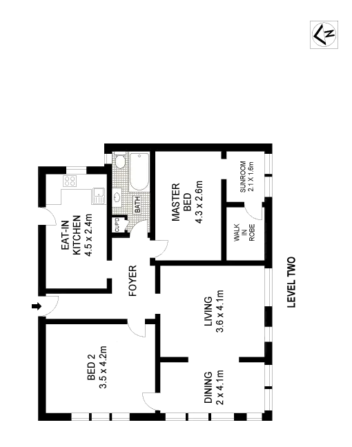 Floorplan of Homely apartment listing, 3/95 Beach Street, Coogee NSW 2034