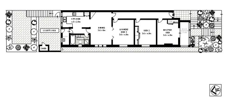 Floorplan of Homely house listing, 147 Oberon Street, Coogee NSW 2034