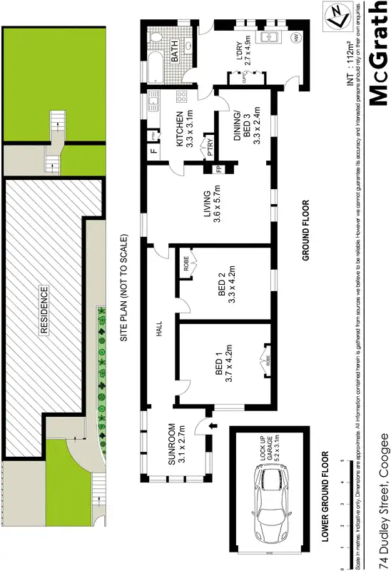 Floorplan of Homely house listing, 74 Dudley Street, Coogee NSW 2034