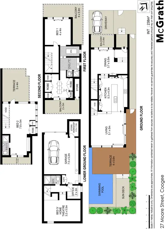 Floorplan of Homely house listing, 27 Moore Street, Coogee NSW 2034