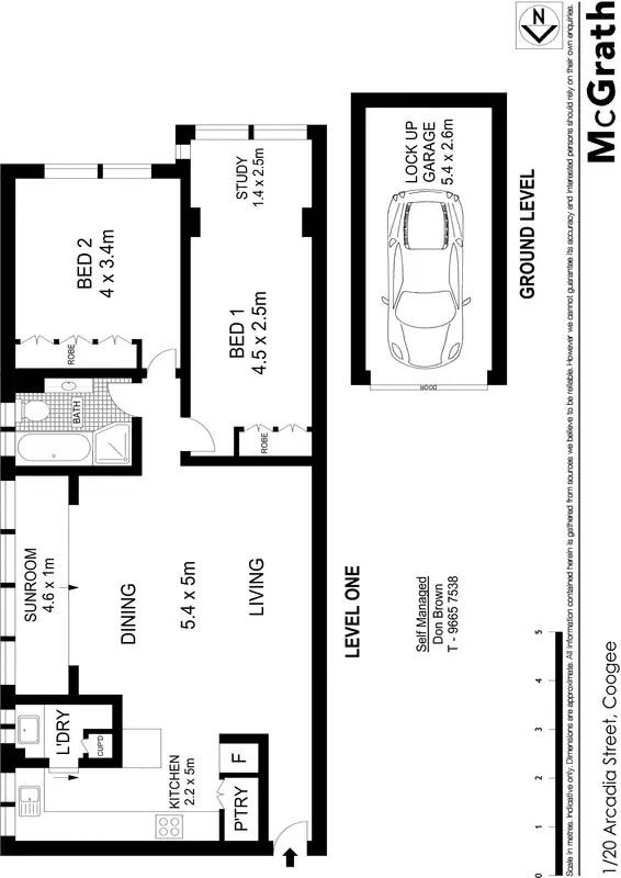 Floorplan of Homely apartment listing, 1/20 Arcadia Street, Coogee NSW 2034