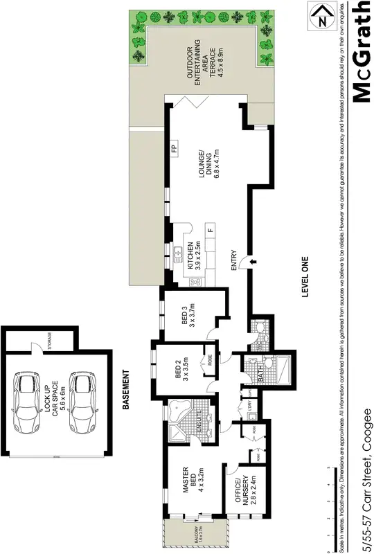 Floorplan of Homely apartment listing, 5/55 Carr Street, Coogee NSW 2034
