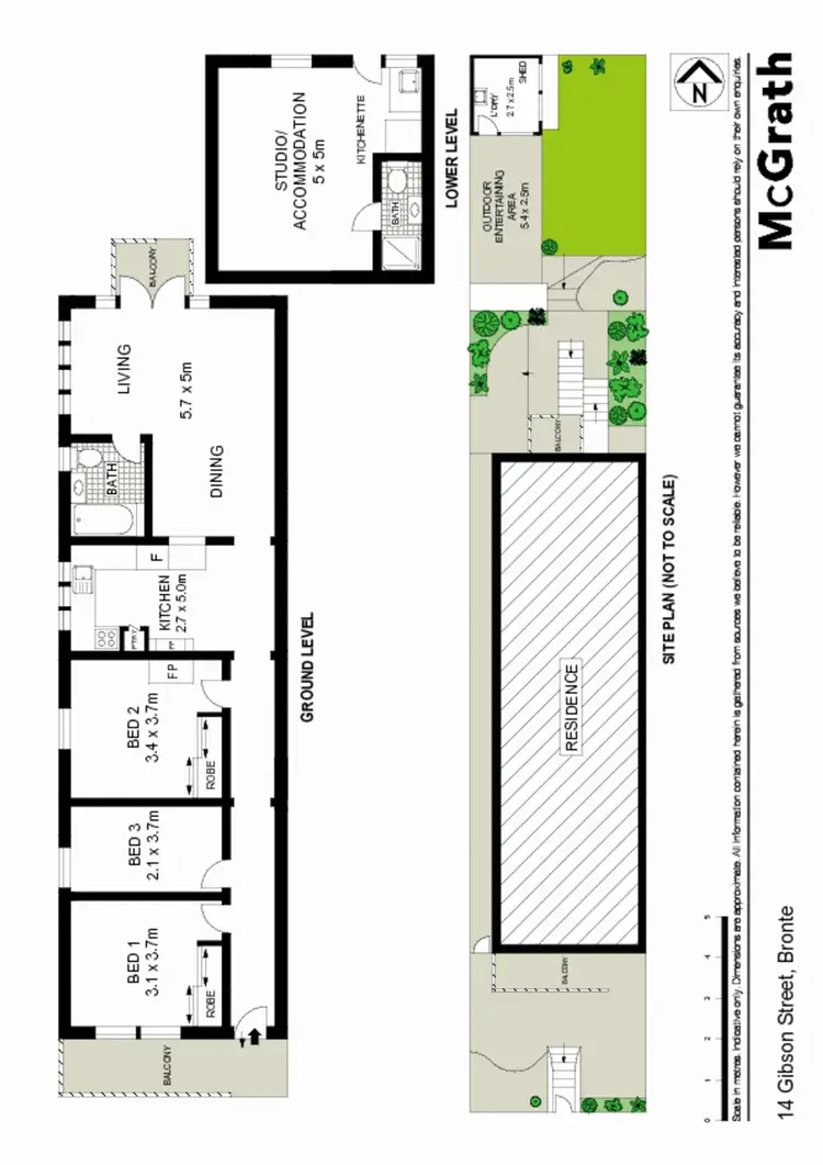 Floorplan of Homely house listing, 14 Gibson Street, Bronte NSW 2024