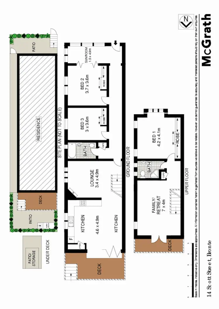 Floorplan of Homely house listing, 14 Scott Street, Bronte NSW 2024