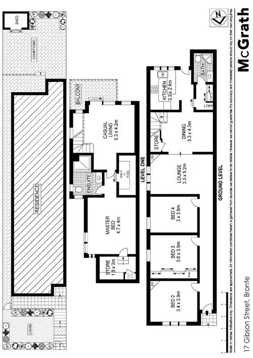 Floorplan of Homely house listing, 17 Gibson Street, Bronte NSW 2024