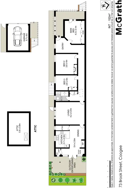 Floorplan of Homely house listing, 73 Brook Street, Coogee NSW 2034
