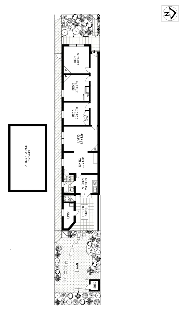 Floorplan of Homely house listing, 26 Alfred Street, Bronte NSW 2024