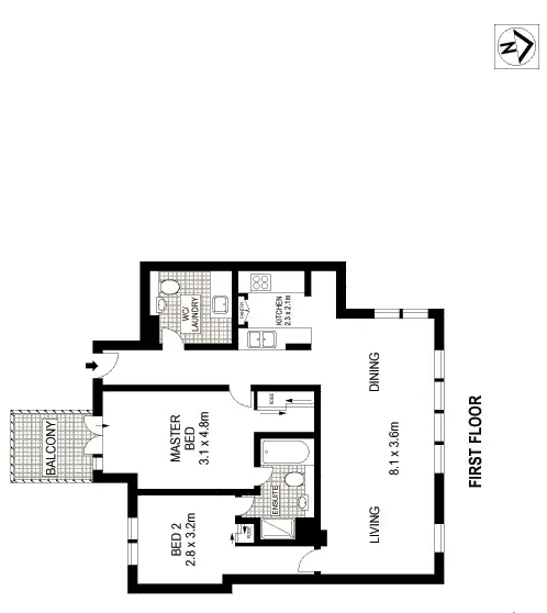 Floorplan of Homely apartment listing, 29/107 Macpherson Street, Bronte NSW 2024