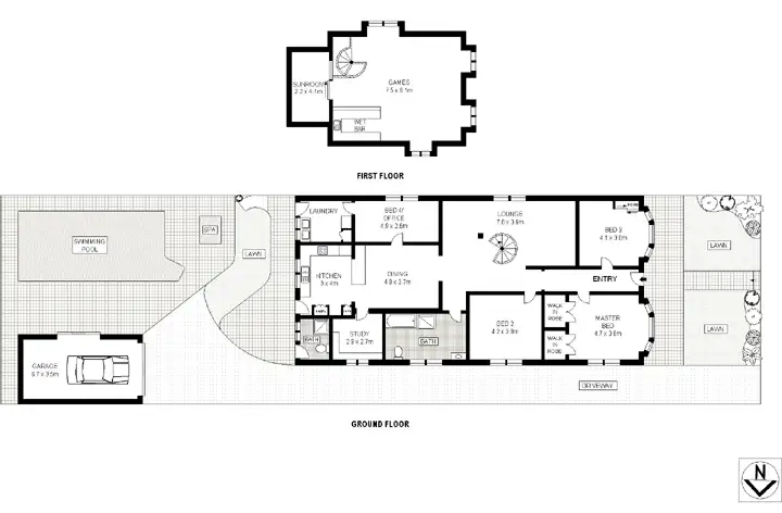 Floorplan of Homely house listing, 13 Evans Street, Bronte NSW 2024