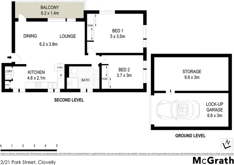 Floorplan of Homely apartment listing, 2/21 Park Street, Clovelly NSW 2031