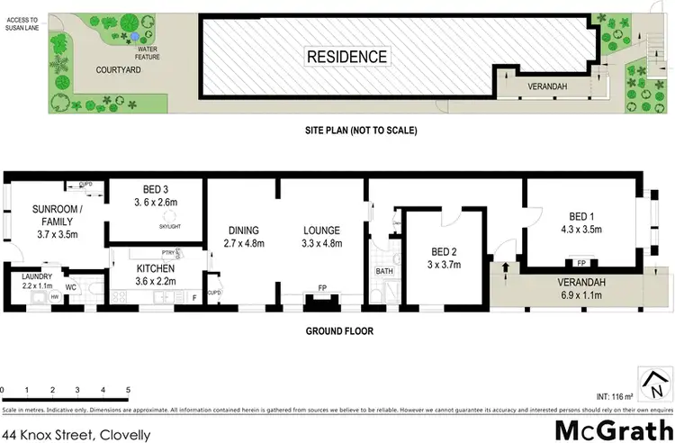 Floorplan of Homely house listing, 44 Knox Street, Clovelly NSW 2031