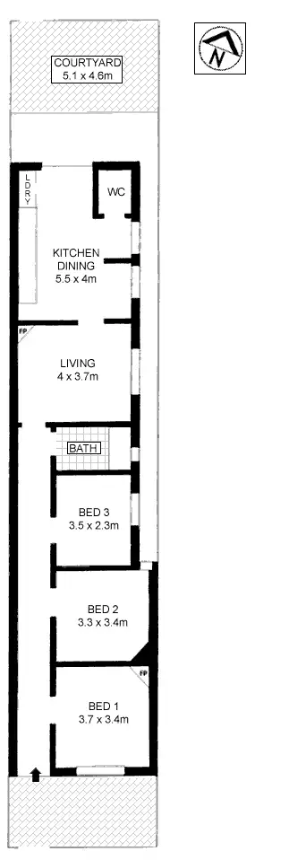 Floorplan of Homely house listing, 154 Birrell Street, Bondi Junction NSW 2022