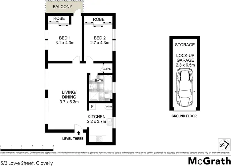 Floorplan of Homely apartment listing, 5/3 Lowe Street, Clovelly NSW 2031