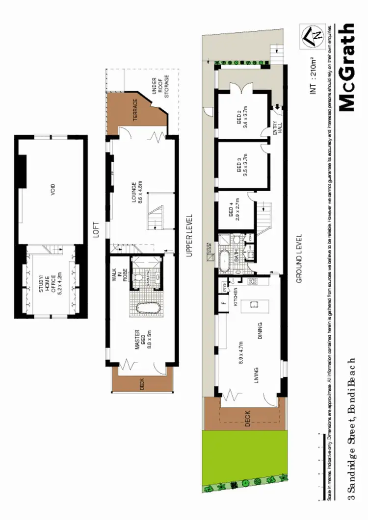 Floorplan of Homely house listing, 3 Sandridge Street, Bondi Beach NSW 2026