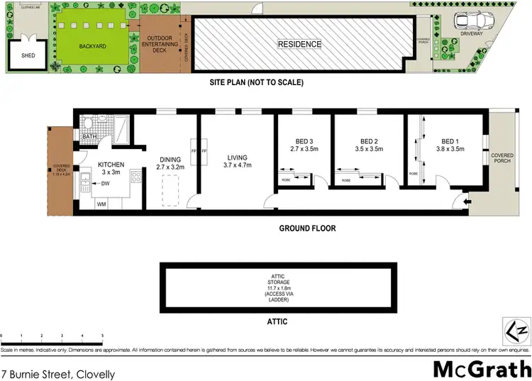 Floorplan of Homely house listing, 7 Burnie Street, Clovelly NSW 2031