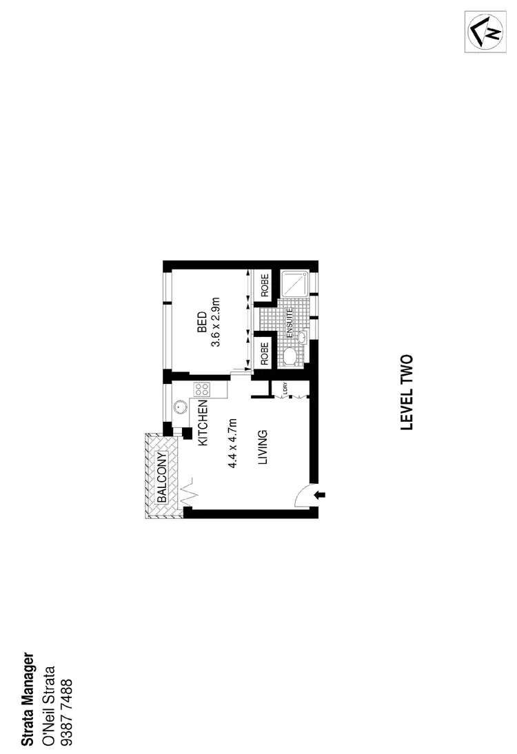 Floorplan of Homely apartment listing, 14/24 Sandridge Street, Bondi Beach NSW 2026