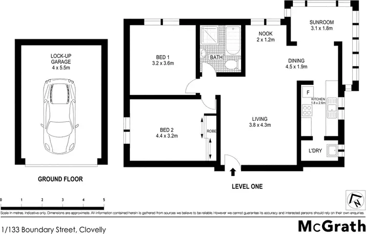 Floorplan of Homely apartment listing, 1/133 Boundary Street, Clovelly NSW 2031