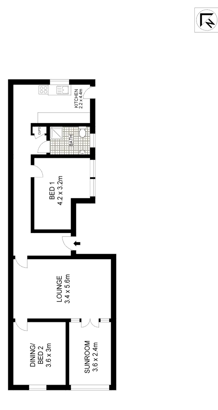 Floorplan of Homely apartment listing, 4/27A Hall Street, Bondi Beach NSW 2026