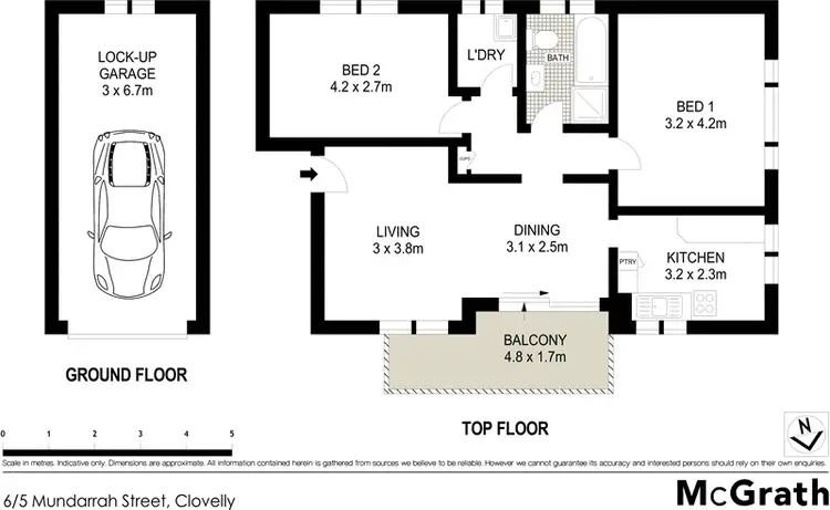 Floorplan of Homely apartment listing, 6/5 Mundarrah Street, Clovelly NSW 2031