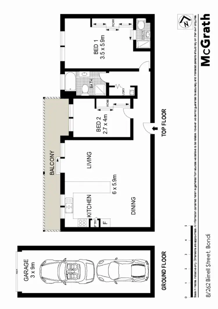 Floorplan of Homely apartment listing, 8/262 Birrell Street, Bondi NSW 2026