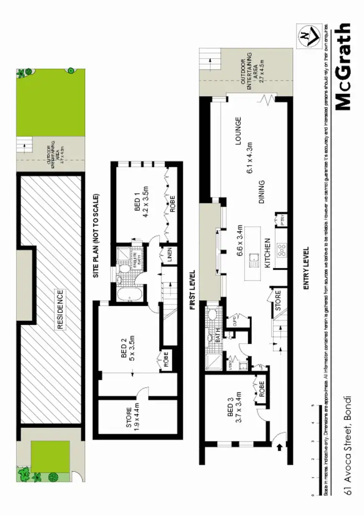 Floorplan of Homely house listing, 61 Avoca Street, Bondi NSW 2026