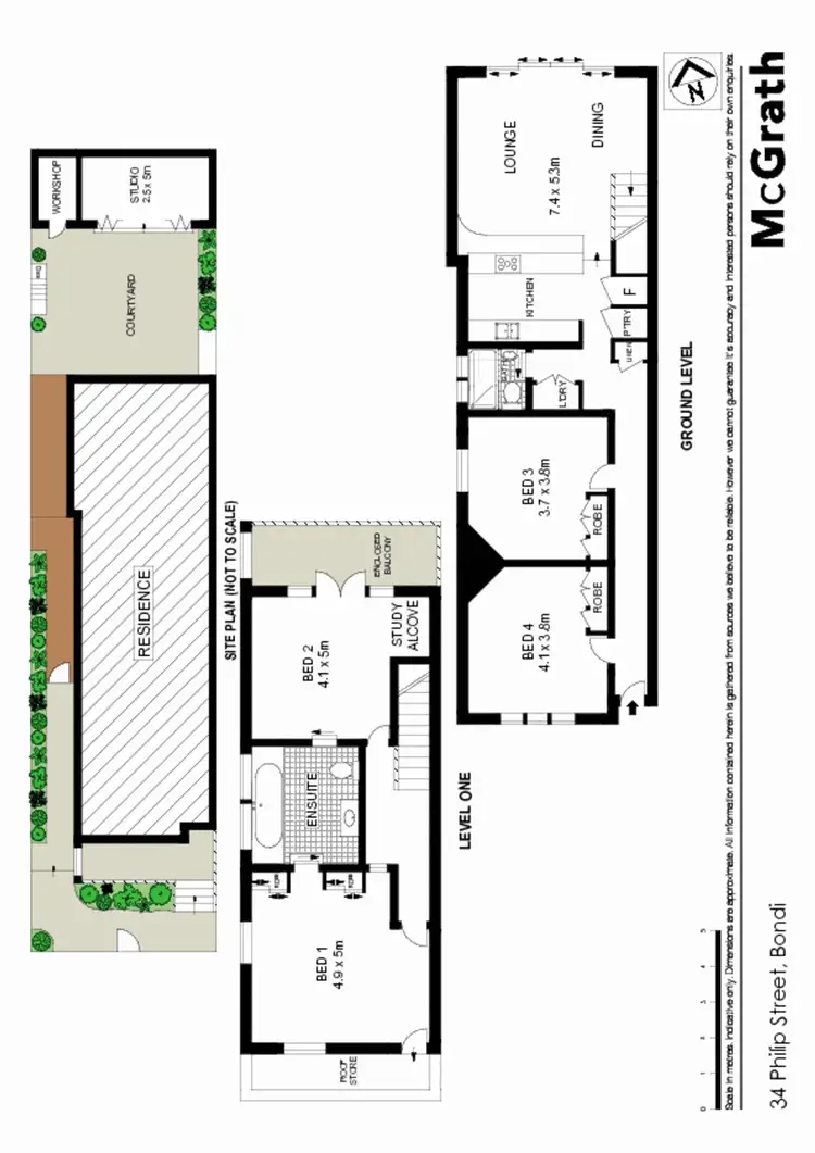 Floorplan of Homely house listing, 34 Philip Street, Bondi NSW 2026