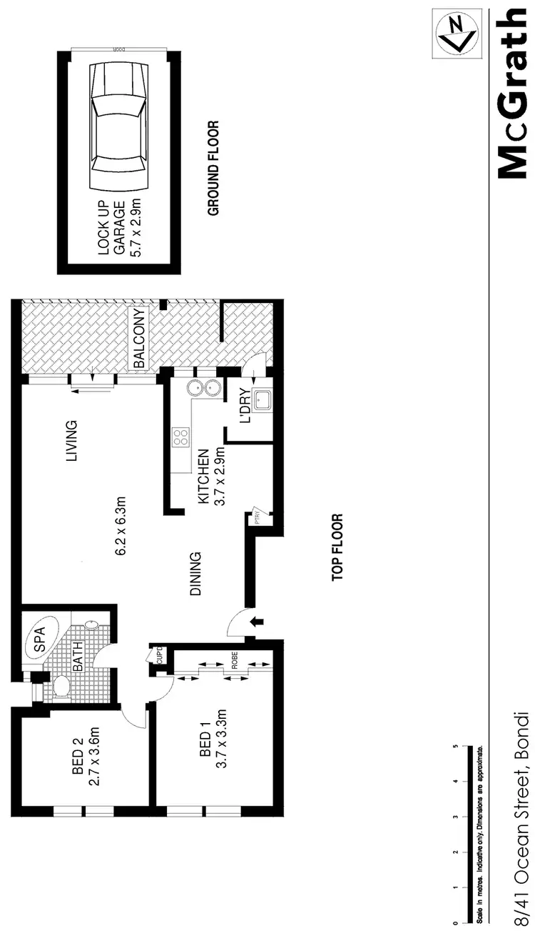 Floorplan of Homely apartment listing, 8/41 Ocean Street, Bondi NSW 2026