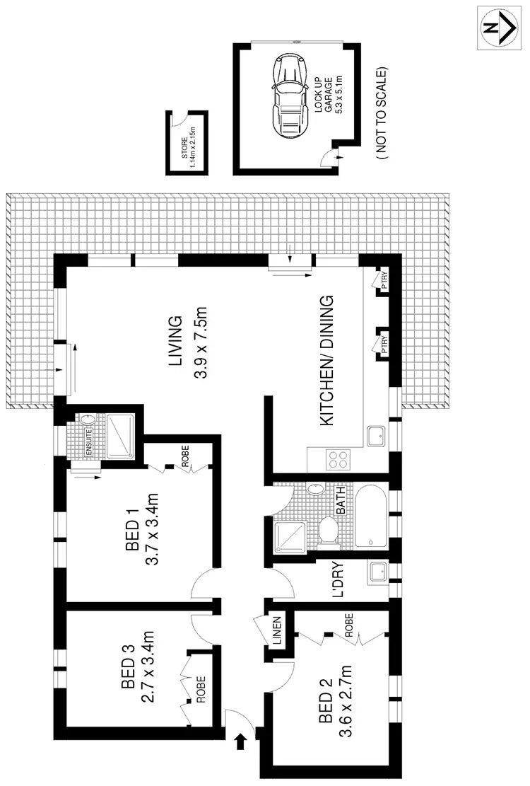 Floorplan of Homely apartment listing, 5/20 Glen Street, Bondi NSW 2026