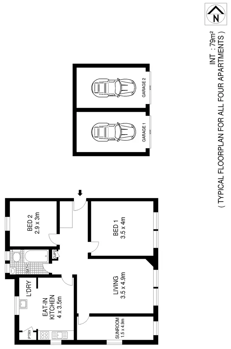 Floorplan of Homely house listing, 61 Simpson Street, Bondi NSW 2026