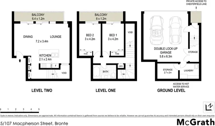 Floorplan of Homely apartment listing, 5/107 Macpherson Street, Bronte NSW 2024