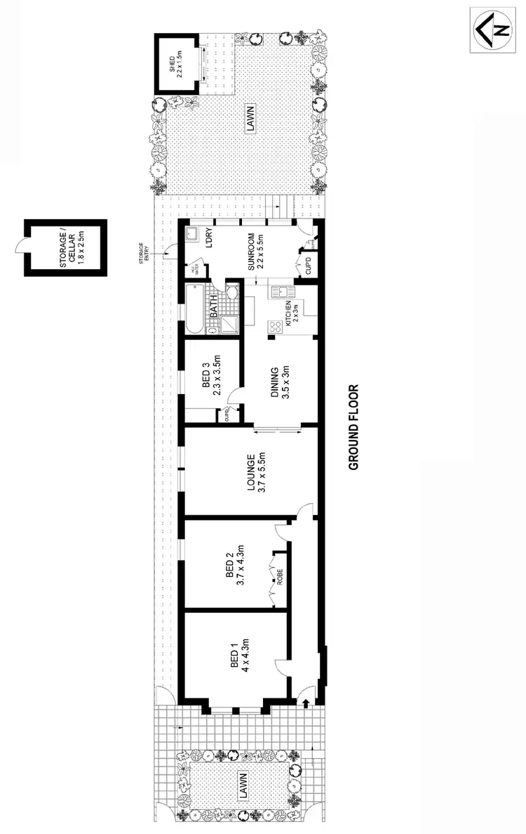 Floorplan of Homely house listing, 14 Bennett Street, Bondi NSW 2026