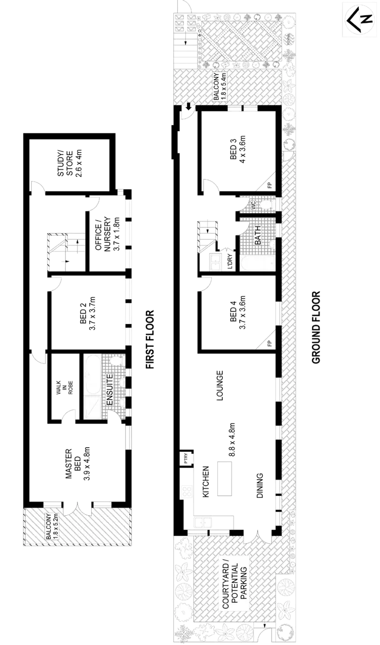 Floorplan of Homely house listing, 7 New Street, Bondi NSW 2026