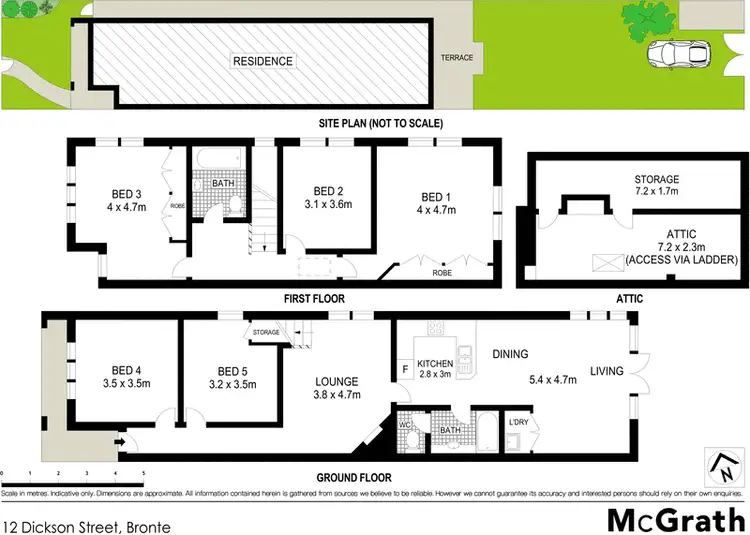 Floorplan of Homely house listing, 12 Dickson Street, Bronte NSW 2024