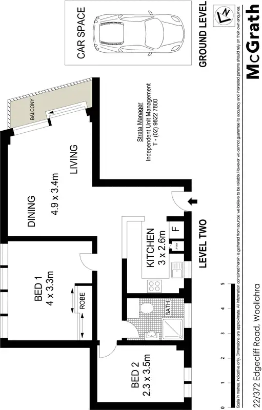 Floorplan of Homely apartment listing, 22/372 Edgecliff Road, Woollahra NSW 2025