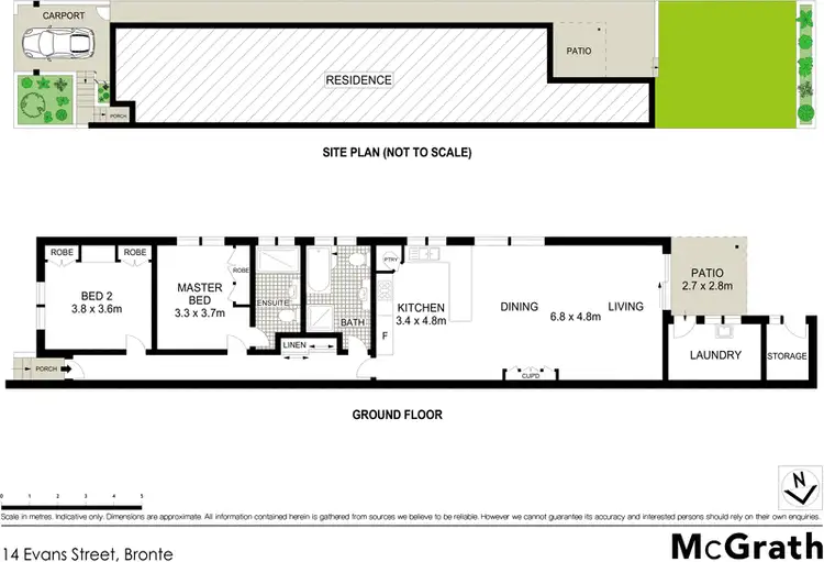 Floorplan of Homely house listing, 14 Evans Street, Bronte NSW 2024