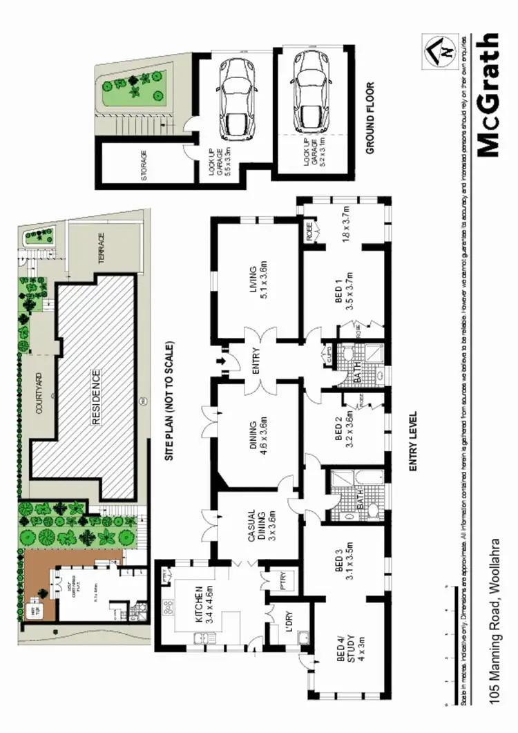Floorplan of Homely house listing, 105 Manning Road, Woollahra NSW 2025