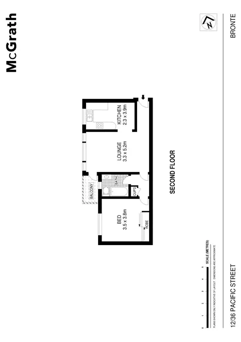 Floorplan of Homely apartment listing, 12/36 Pacific Street, Bronte NSW 2024
