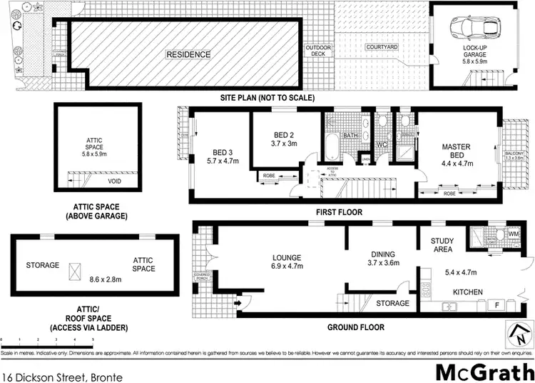 Floorplan of Homely house listing, 16 Dickson Street, Bronte NSW 2024