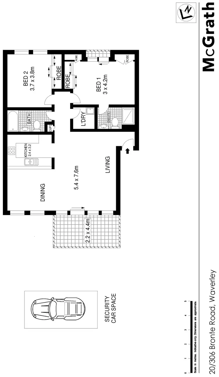 Floorplan of Homely apartment listing, 20/306 Bronte Road, Waverley NSW 2024