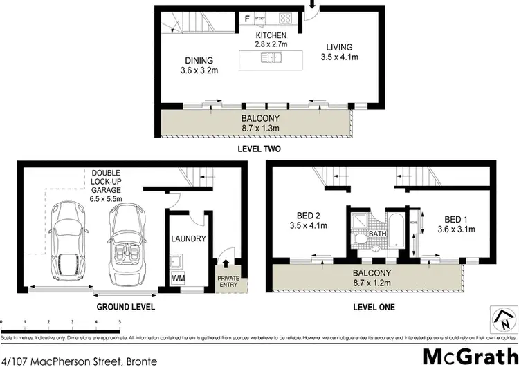 Floorplan of Homely apartment listing, 4/107 Macpherson Street, Bronte NSW 2024