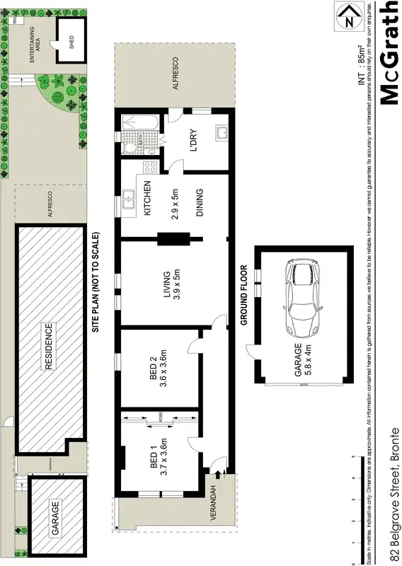 Floorplan of Homely house listing, 82 Belgrave Street, Bronte NSW 2024