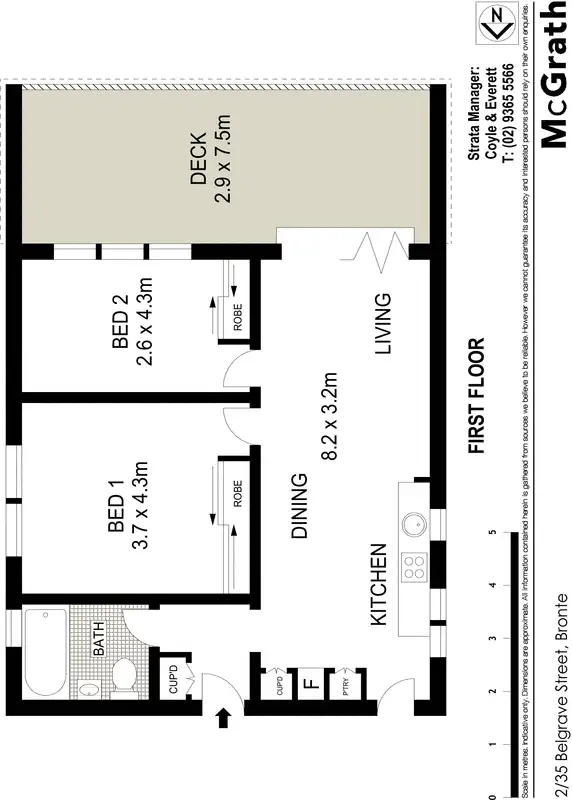Floorplan of Homely apartment listing, 2/35 Belgrave Street, Bronte NSW 2024