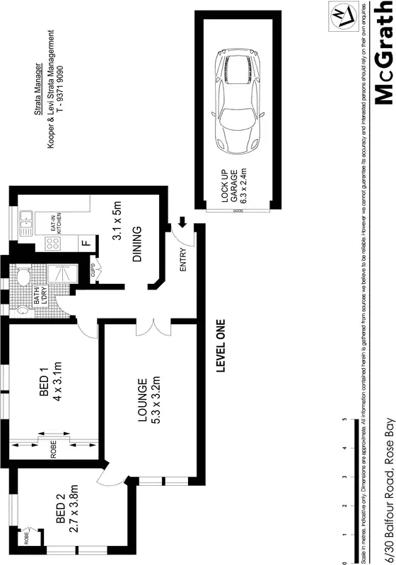 Floorplan of Homely apartment listing, 6/30 Balfour Road, Rose Bay NSW 2029