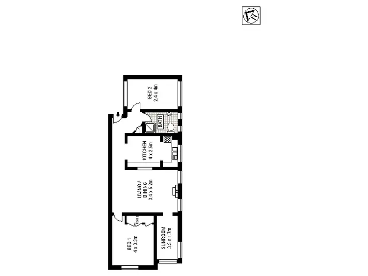 Floorplan of Homely apartment listing, 6/19 Balfour Road, Rose Bay NSW 2029