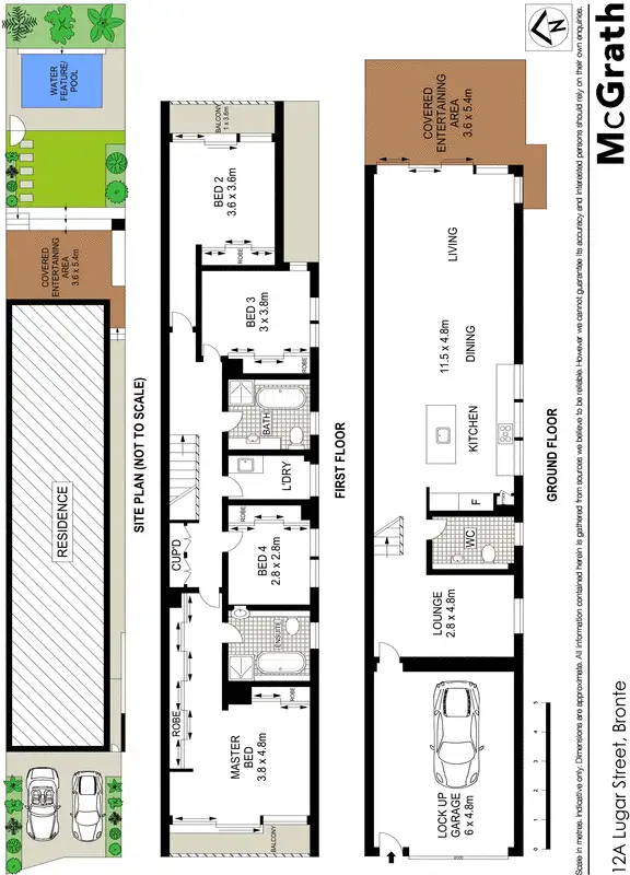 Floorplan of Homely house listing, 12A Lugar Street, Bronte NSW 2024